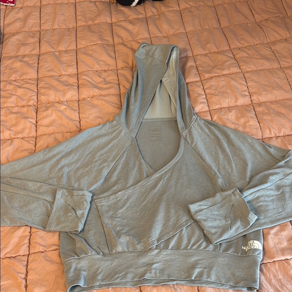 Women's Blue Hoodie Top